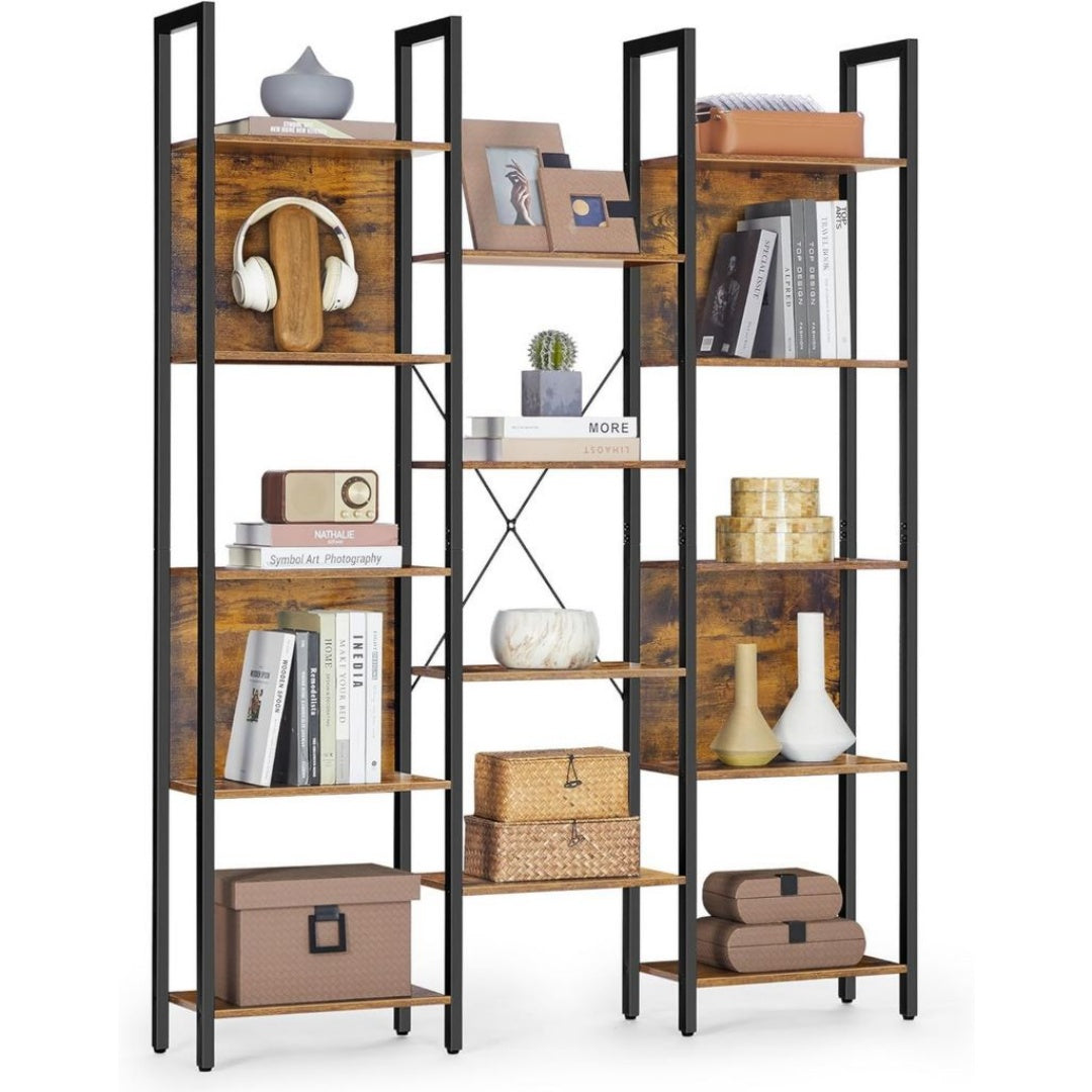 Metallo Librerie Nero Robusto