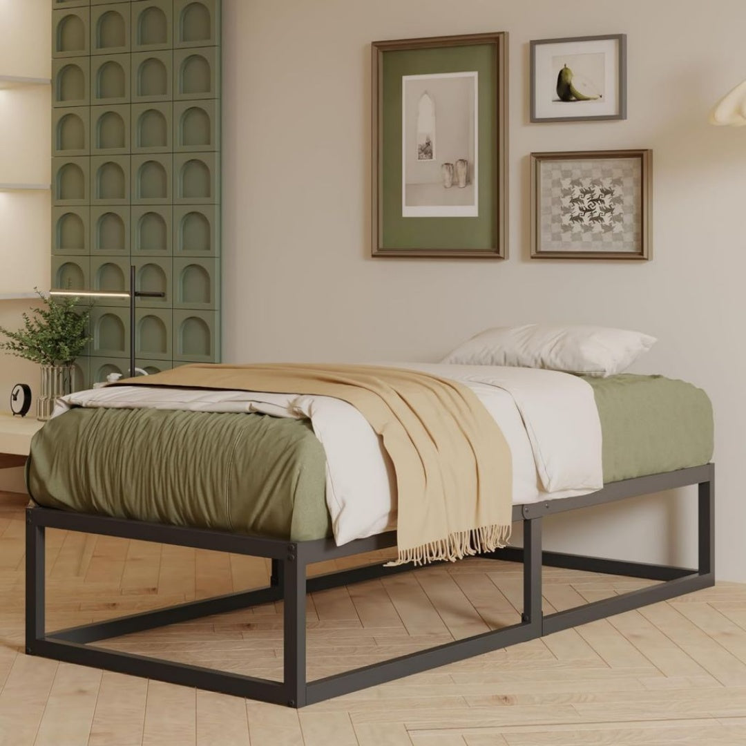 Metallo Strutture letto Nero Robusto