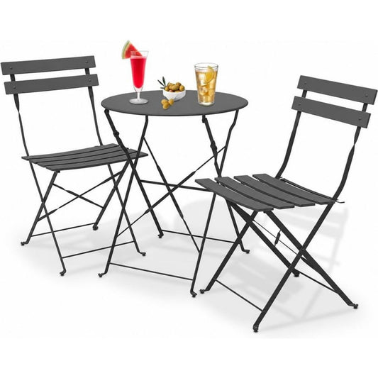 Antracite Set da pranzo Pieghevole