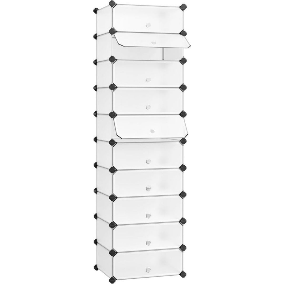 Scaffali portascarpe in Metallo Bianco